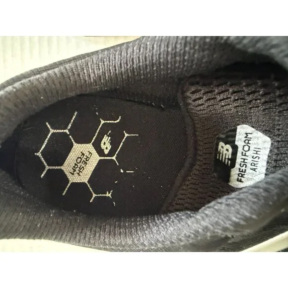 New Balance NWOB Womens Fresh Foam Arishi Running Shoes Black & Silver Sz. 10.5 - Picture 6 of 7